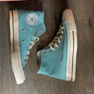 Converse x Golf Le Fleur Chuck 70 High Top Gulf Stream / Egret Mens Size 7